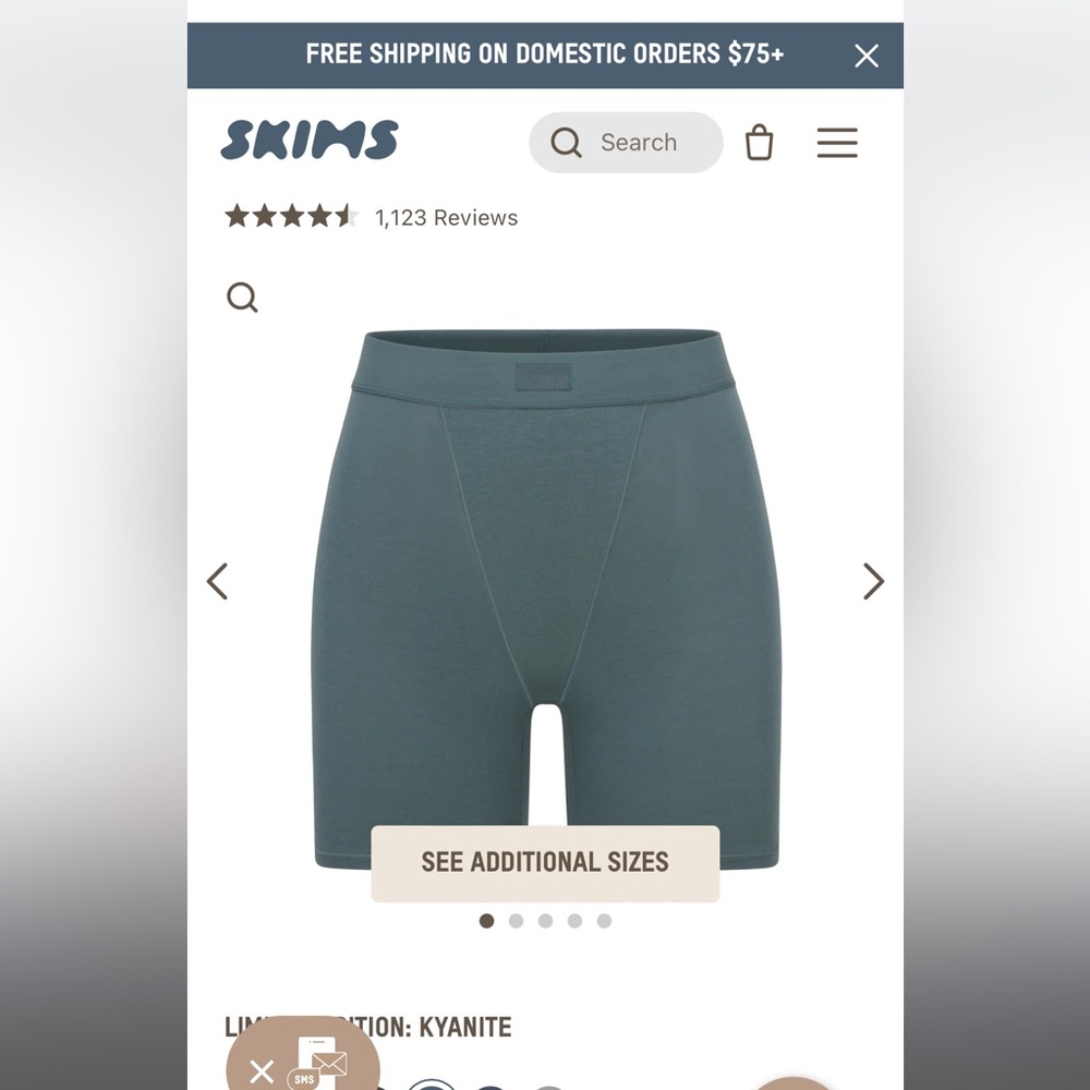 Skims women sleep shorts